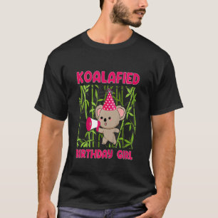 T-shirt Kids Cute Coalafied Birthday Girls Koala Bear Ki