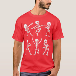 T-shirt Kids Dance of Death Macabre Skeleton 