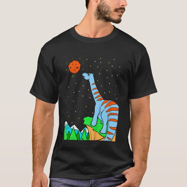 T-shirt Kids Dino Planet & Dinosaurs In Space 2 (Devant)