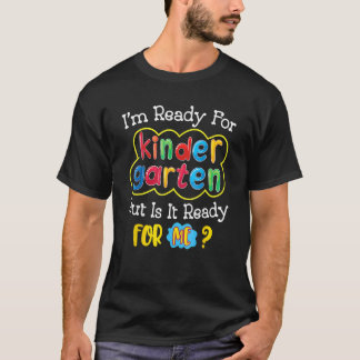 T-shirt Kids First Day Of Kindergarten  Back To School