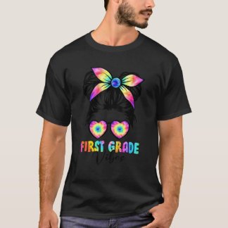 T-shirt Kids First Grade Vibes 1st Grade Girls Back To Sch