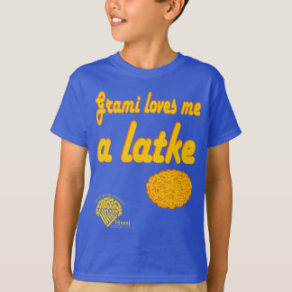 T-shirt Kids' Hanukkah Shirt - "Grami loves me a lake"