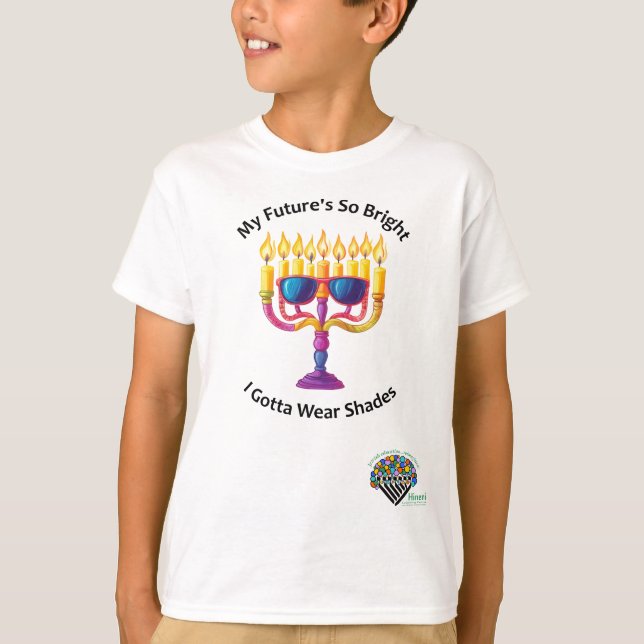T-shirt Kids' Hanukkah Shirt - "My future's so bright" (Devant)