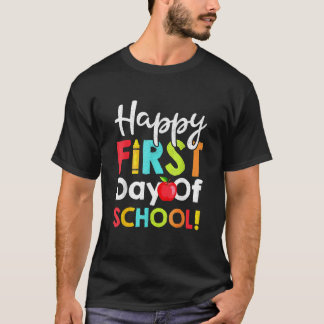 T-shirt Kids Happy First Day Of School Teachers Students P