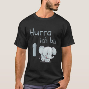 T-shirt Kids Hurra I'm 1 Elephant 1st Birthday  Idea