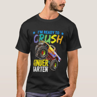 T-shirt Kids I'm Ready To Crush Kindergarten Monster Truck