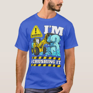 T-shirt Kids Kids Construction Truck 3rd Birthday Boy 3 Bu
