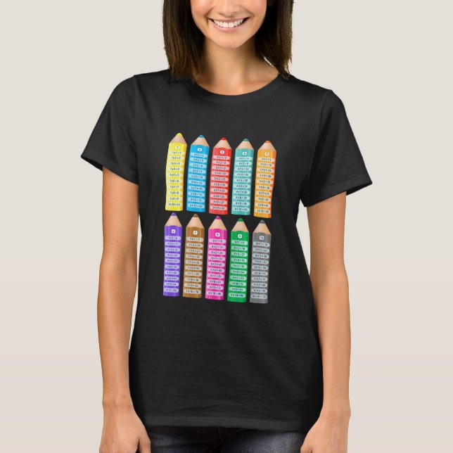 T-shirt Kids Kids Learning to Calculate Math Multiplicatio (Devant)