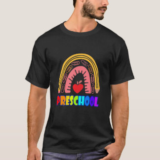 T-shirt Kids Kids Pencil Rainbow Preschool Back To School 