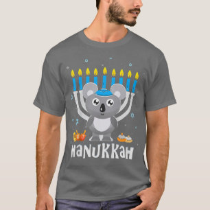 T-shirt Kids Koala Hanoukka s pour Toddler Boys Youth mign