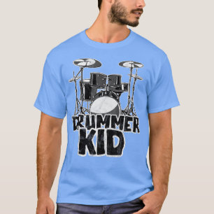 T-shirt Kids Little Drummer Awesome Drum Kit pour jeunes M
