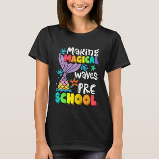 T-shirt Kids Mermaid Making Magical Waves In Preschool Bac