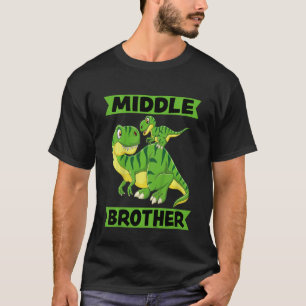 T-shirt Kids Middle Brother 2023 Dinosaur Rex pour enfants