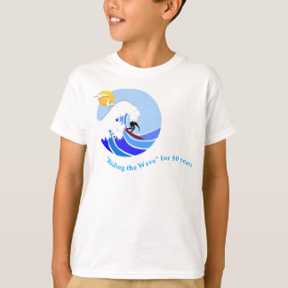 T-shirt (Kid's): MLML 50th wave (simple), white