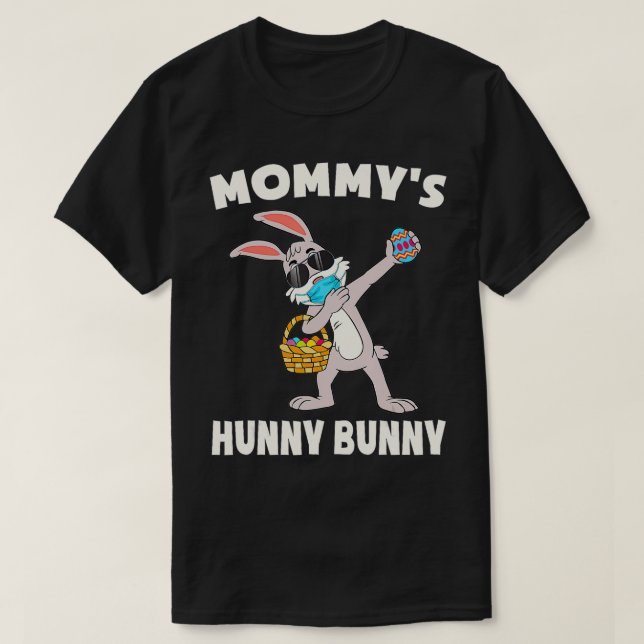 T-shirt Kids Mommy's Hunny Bunny  Cute Easter Day Bunny To (Design devant)