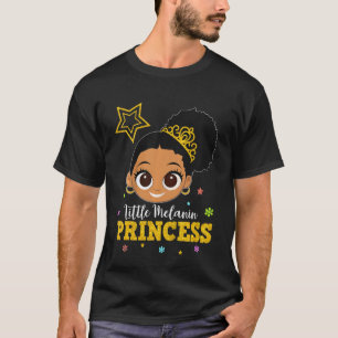 T-shirt Kids Princess Birthday Outfit Melanin Afro Natural