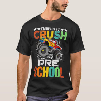 T-shirt Kids Ready to Crush Preschool Monster Truck B