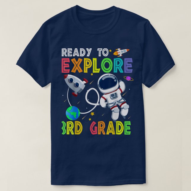 T-shirt Kids Ready to Explore (Design devant)