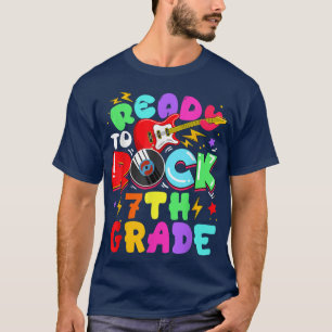 T-shirt Kids Ready To Rock 7th Grade Guitar Back To School