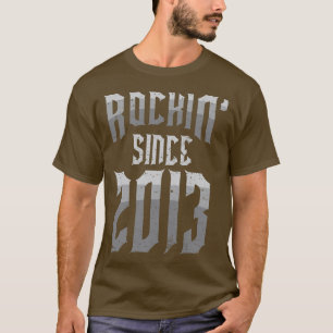 T-shirt Kids Rockin' depuis 2013 Vintage Rock Music Fan 9e