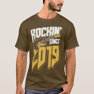 T-shirt Kids Rockin' depuis 2019 Vintage Rock Music Fan 3è