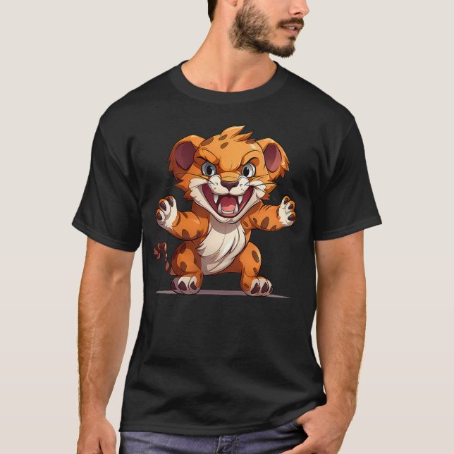 T-shirt Kids Sabertooth Tiger (Devant)