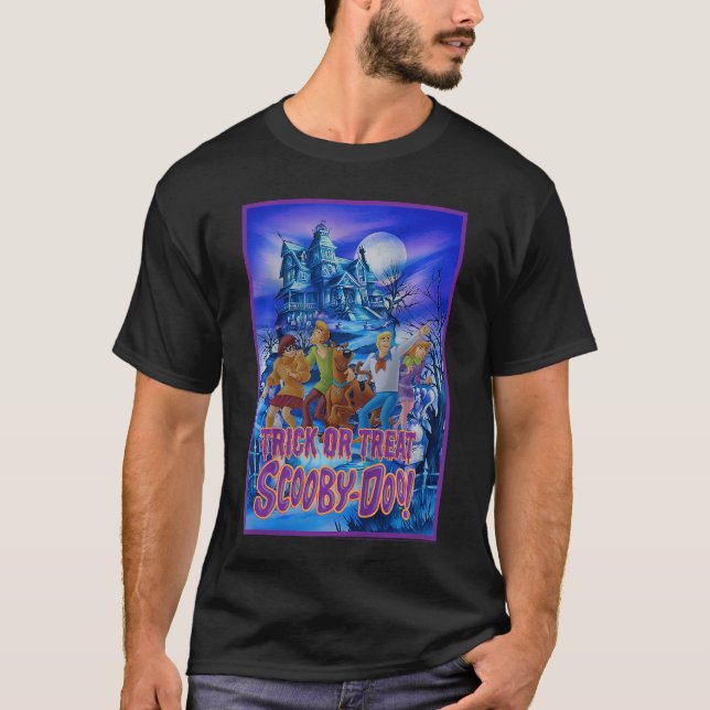T-shirt Kids ScoobyDoo Trick Or Treat Mystery Gang Poster (Devant)