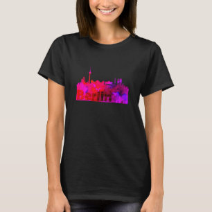 T-shirt Kids Skyline Berlin Allemagne Capital Watercolor L