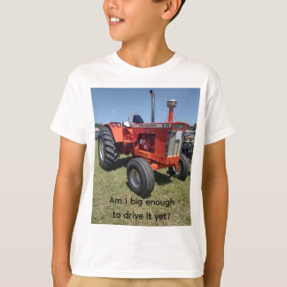 T-shirt Kids' tractor T-shirt, "Am I big enough to drive"
