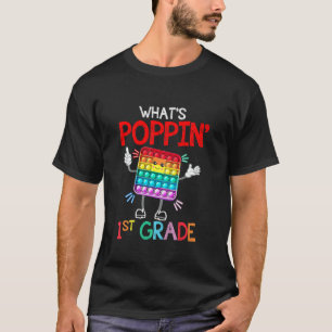 T-shirt Kids What's Poppin's First Grade Sensory Fid