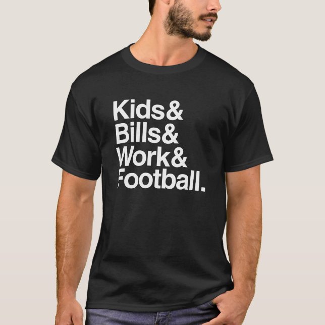 T-shirt KidsBillsWorkFootball (Devant)