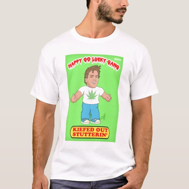 T-shirt Kiefed Stutterin "heureux disparaissent bande (Devant)