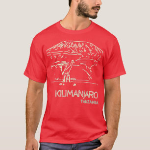 T-shirt Kilimandjaro Tanzanie Afrique Giraffe