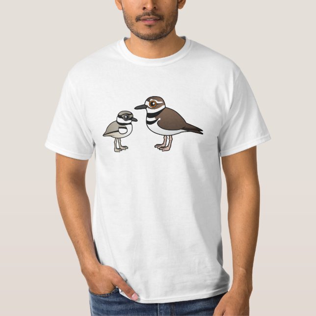 T-shirt Killdeer et poussin (Devant)