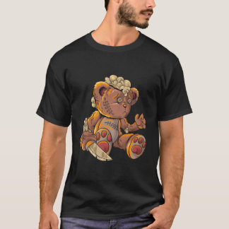T-shirt Killer Teddy Bear Lazy Halloween Costume d'effroi 