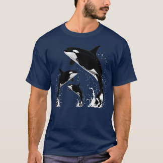 T-shirt Killer Whale Venin Jumping Orca Killer Whales