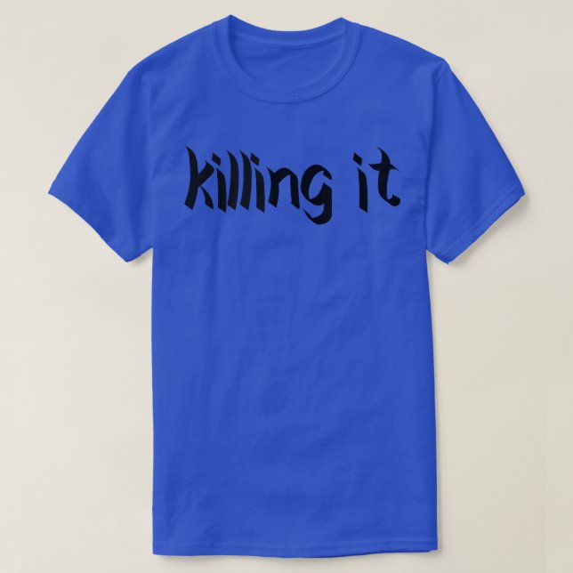 T-shirt KILLING IT Gym Fitness entraînement Bodybuilding M (Design devant)