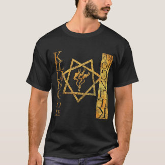 T-shirt killing joke gothic rock golden grunge distressed 