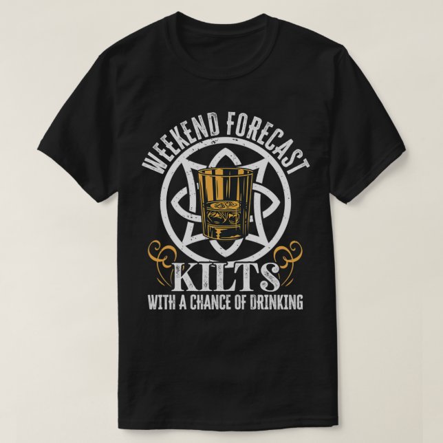 T-shirt Kilt Traditionnel Portant Une Citation Pour Un Kil (Design devant)