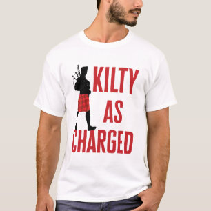 T-shirt Kilty en charge drôle Kilt Wearer Pun Joke