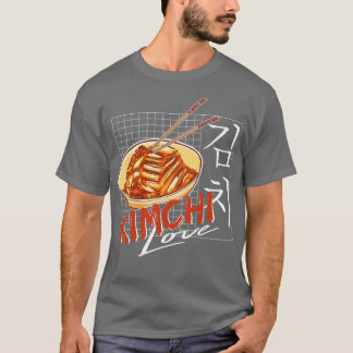 T-shirt Kimchi aime la cuisine coréenne Hangul