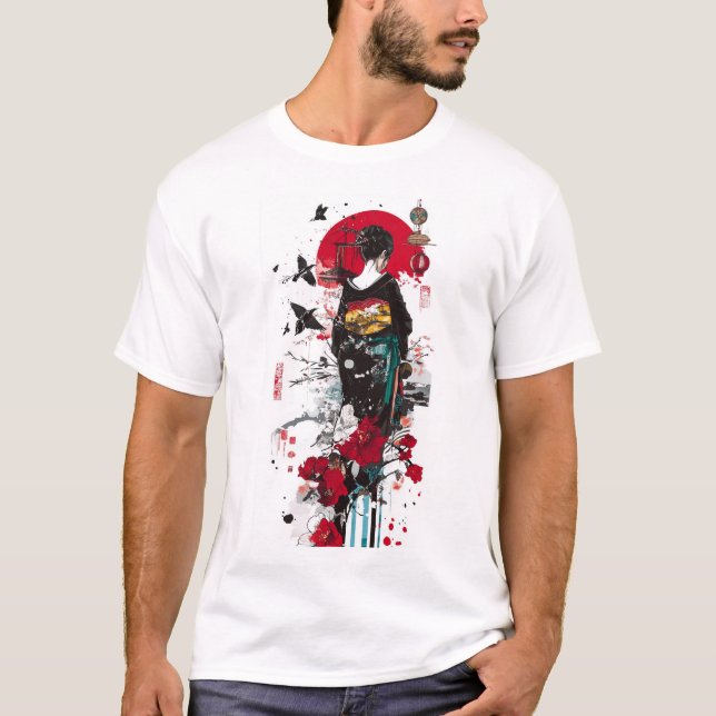 T-SHIRT KIMONO GIRL (Devant)