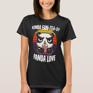 T-shirt Kinda Fan Tea Sy Panda Love Bubble Shooter Boba