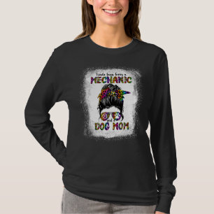 T-shirt Kinda Occupé Être Un Mécanicien Et Un Chien Maman