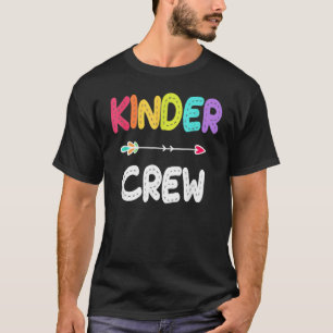 T-shirt Kinder Crew Kindergarten Enseignant 1er Jour De L'