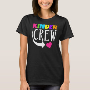 T-shirt Kinder Crew Kindergarten Enseignant 1er Jour De L'