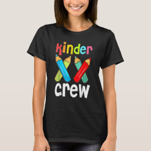T-shirt Kinder Crew Maternelle Enseignante 1ère Journée De