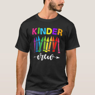T-shirt Kinder Crew Maternelle Enseignante 1ère Journée De