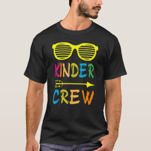 T-shirt Kinder Crew Maternelle Enseignante 1ère Journée De
