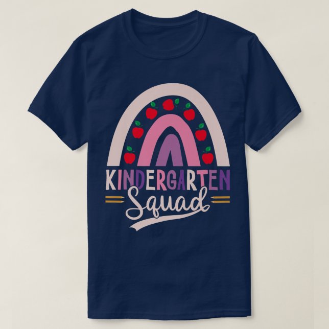 T-shirt Kinder Garten Squade Arc En Ciel Retour À L'École  (Design devant)